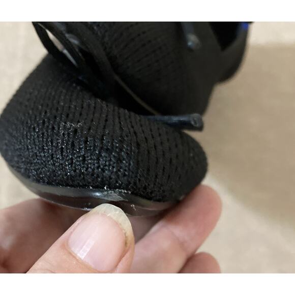 Rothy's The Bow Point Womens 9.5 shoe Black Knit Flats Classic Slip-On Washable - Picture 8 of 9